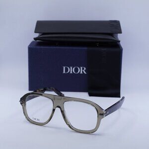 Dior DIORBLACKSUITO N4I 6400 Aviator Eyeglasses 56mm - Light Brown/Havana